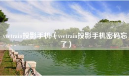 vvetrain投影手机（vvetrain投影手机密码忘了）