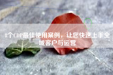 8个CDP最佳使用案例，让您快速上手全域客户与运营